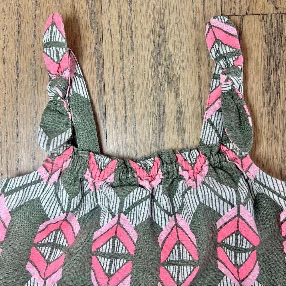 Carter's Baby Toddler Girls Geo Bow Strap Flowy Tank Top Size 18 Months